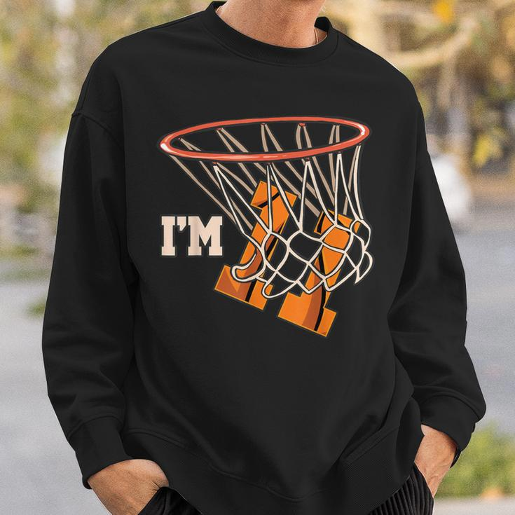 I'm 11 Basketball Theme Birthday Party Celebration 11Th Sweatshirt Gifts for Him