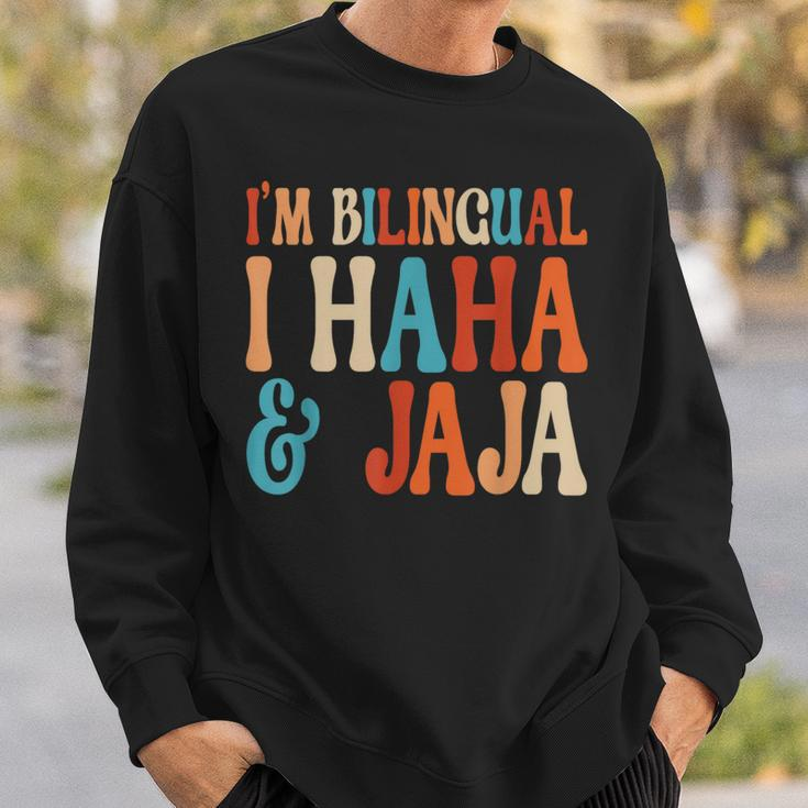 I’M Bilingual Haha And Jaja Spanish Heritage Month Teacher Sweatshirt Gifts for Him