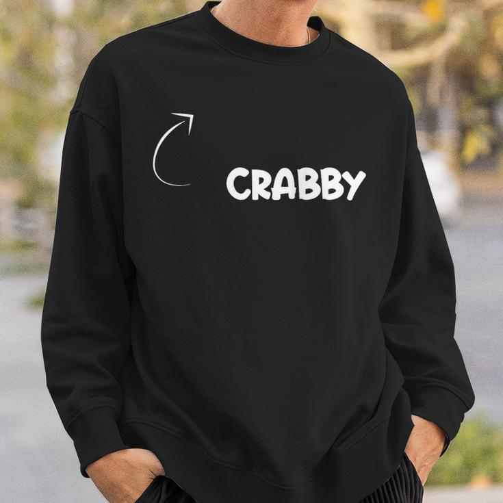 I'm Crabby Personality Character Reference Sweatshirt Gifts for Him