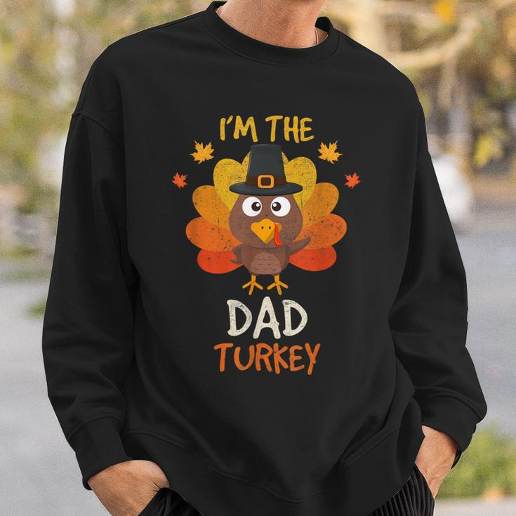 I'm The Dad Turkey Matching Family Thanksgiving Dad Turkey Sweatshirt Gifts for Him