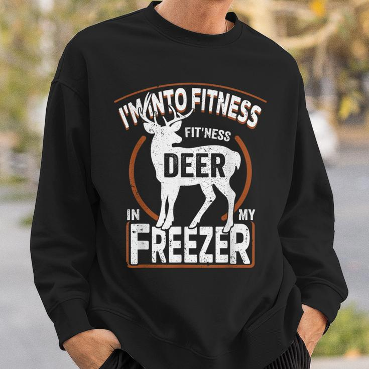 I'm Into Fitness Deer Freezer Dad Hunter Deer Hunting Sweatshirt Gifts for Him