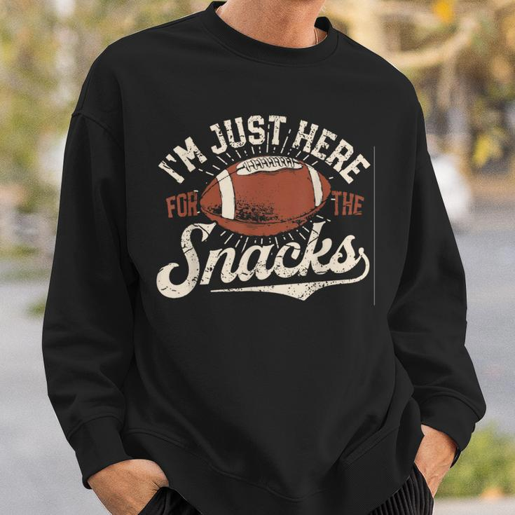 I'm Just Here For The Snacks Fantasy Football League Sweatshirt Gifts for Him