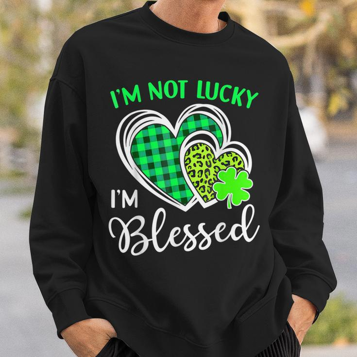 I'm Not Lucky I'm Blessed St Patrick's Day Christian Sweatshirt Gifts for Him
