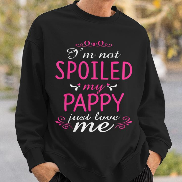 I'm Not Spoiled My Pappy Just Love Me Family Sweatshirt Gifts for Him