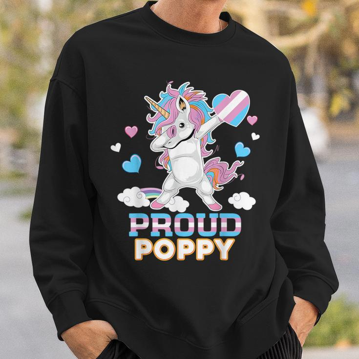 I'm A Proud Transgender Poppy Dabbing Unicorn Lgbt Gay Pride Sweatshirt Gifts for Him