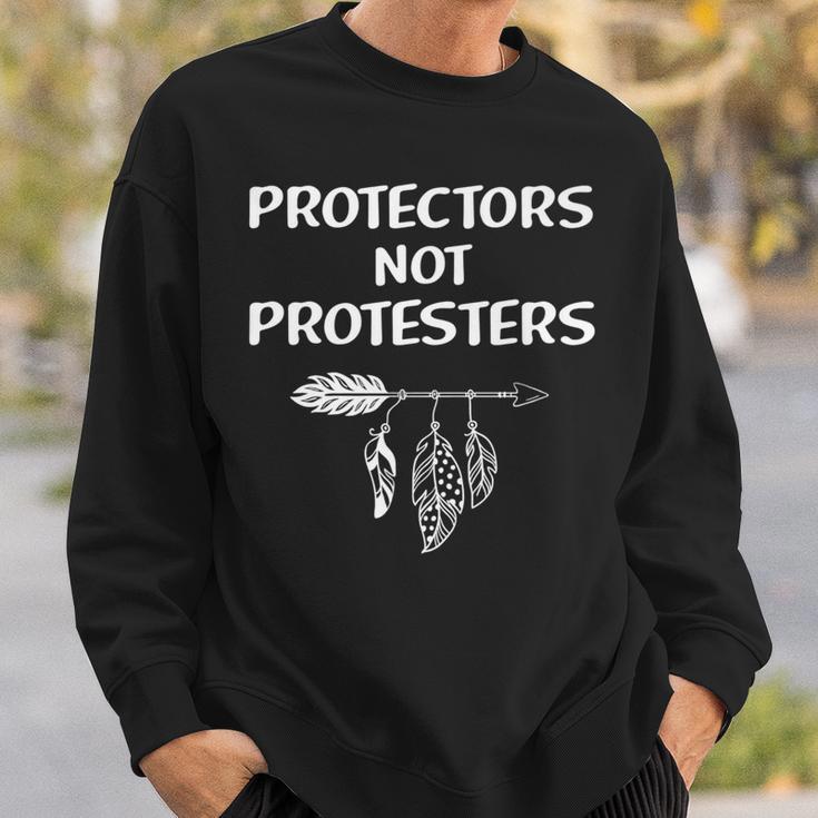 Indigenous People Native American Protectors Not Protest Sweatshirt Gifts for Him