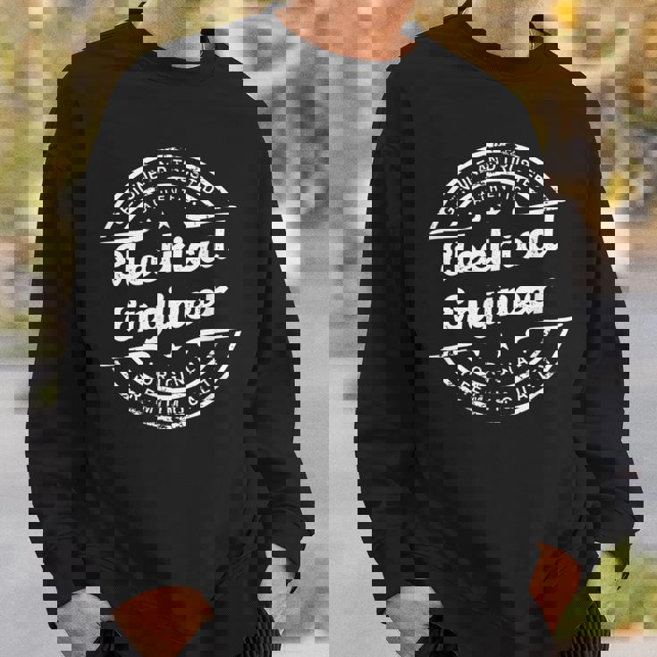 Ingeniero Eléctrico Sellointage Retro Logo Desgastado Camisa de entrenamiento Regalos para él