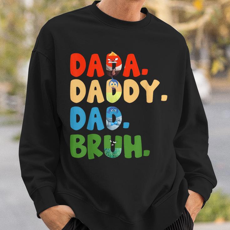 Inside Out Dada Daddy Dad Bruh Fathers Day Sweatshirt Gifts for Him