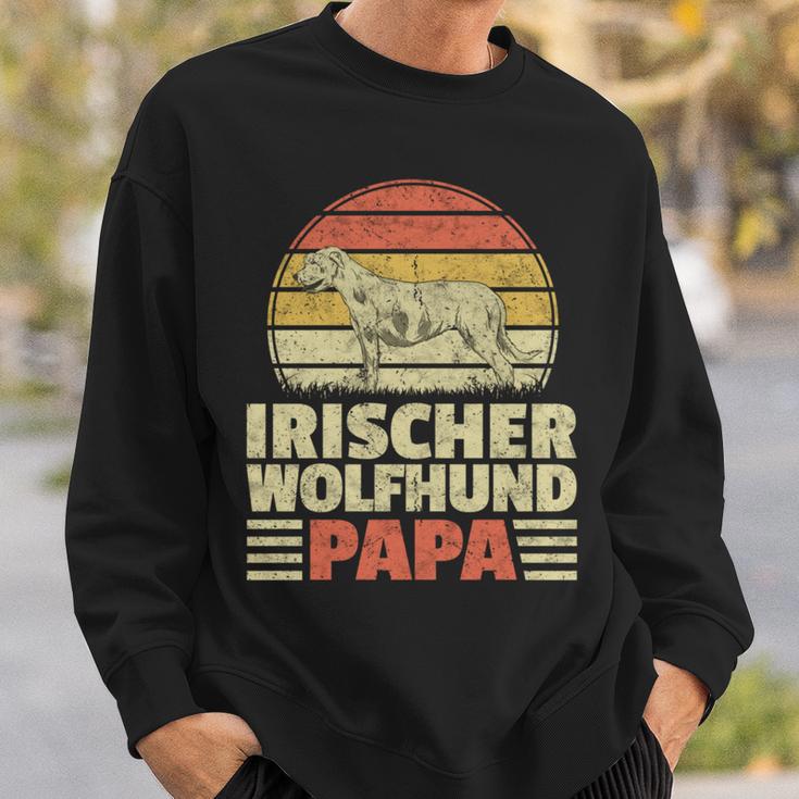 Irischer Wolfshund Papa Irish Wolfhound Windhund Besitzer Sweatshirt Geschenke für Ihn