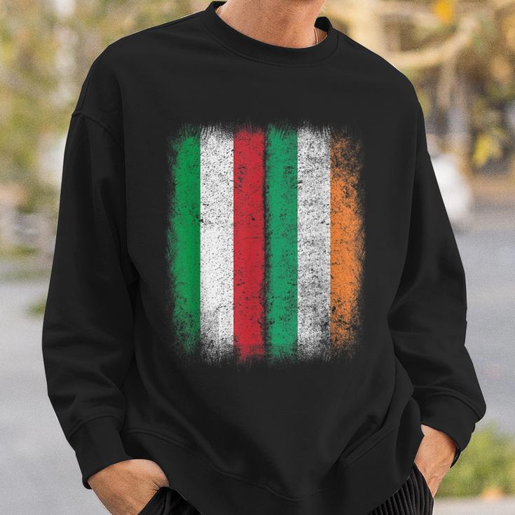 Irish-Italian Flag Italy Ireland Heritage St Patrick's Day Sweatshirt Gifts for Him