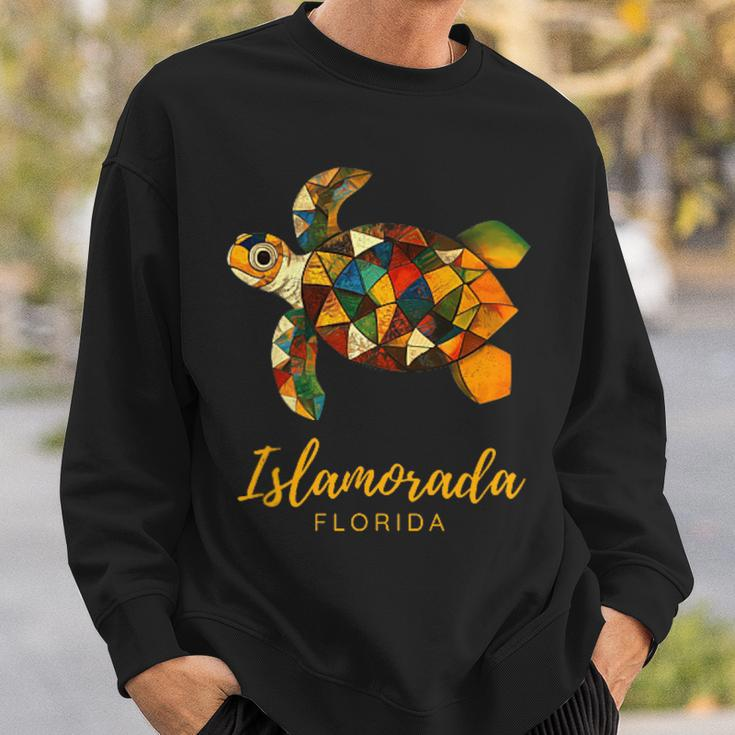 Islamorada Fl Florida Keys Vintage Tribal Sea Turtle Sweatshirt Gifts for Him