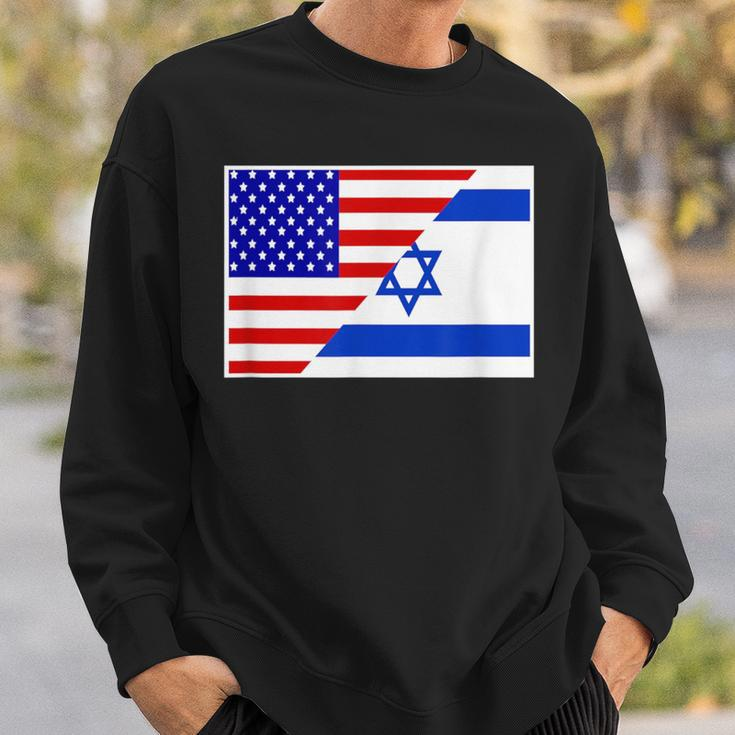 Israel And America Friendship Countries Flag Outfit Sweatshirt Gifts for Him