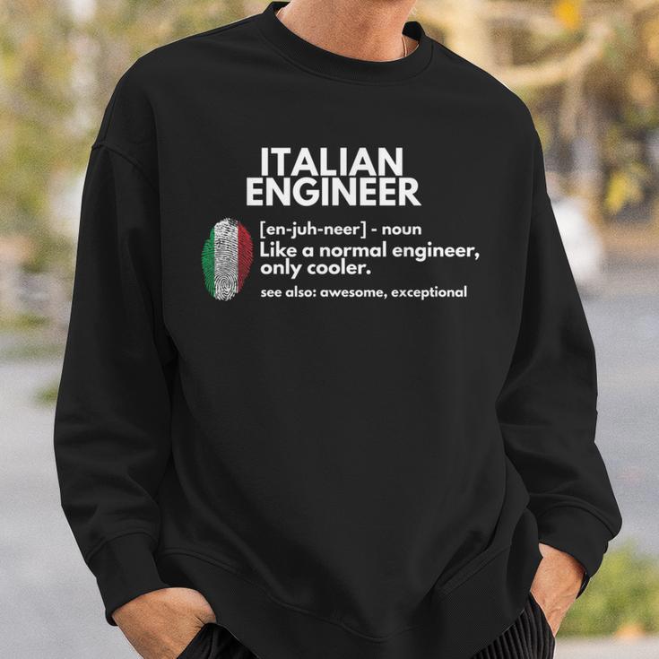 Italian Engineer Definition Italy Engineering Sweatshirt Gifts for Him