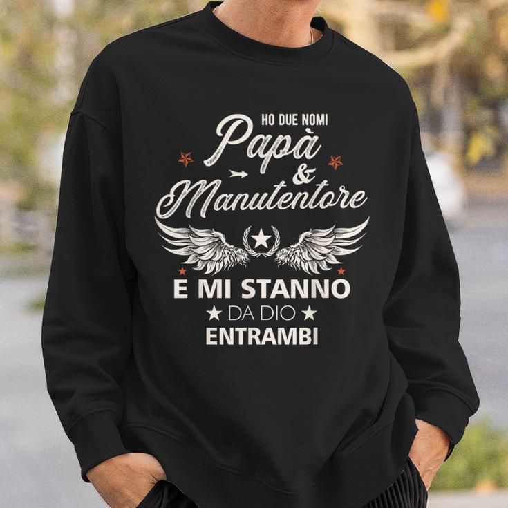 Italienischer Papa Manutentoreatertag Geschenk Italiener Sweatshirt Geschenke für Ihn