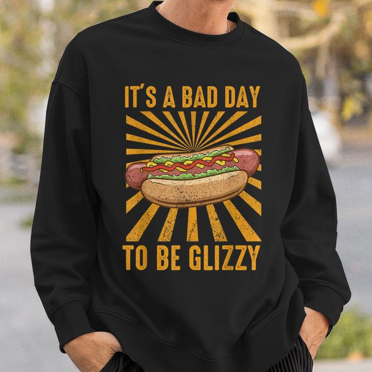 It’S A Bad Day To Be A Glizzy Vintage Hot Dog Sweatshirt Gifts for Him