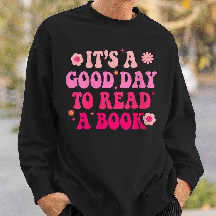 It’S A Good Day To Read A Book Lovers Library Reading Women Sweatshirt Gifts for Him