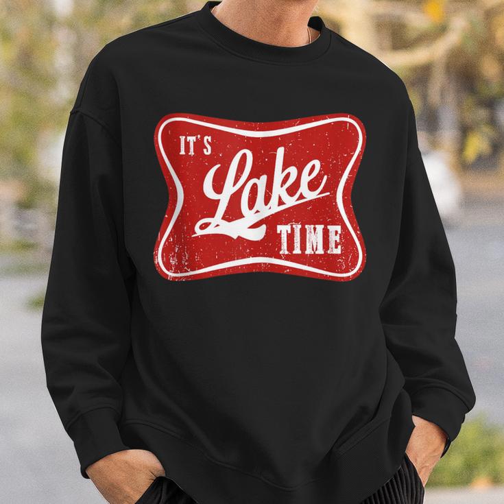 It's Lake Time Cool Hiking Camping Boating Outdoor Sweatshirt Gifts for Him