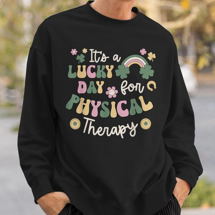 It's A Lucky Day For Physical Therapy St Patrick's Day Pt Sweatshirt Gifts for Him