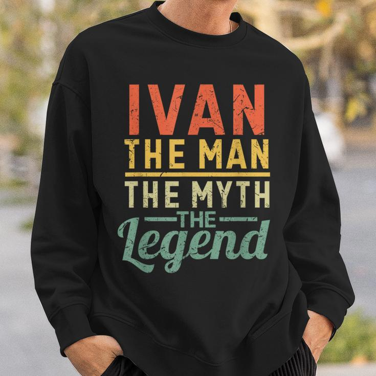 Ivan Der Mann Der Mythos Die Legende Name Ivan Sweatshirt Geschenke für Ihn