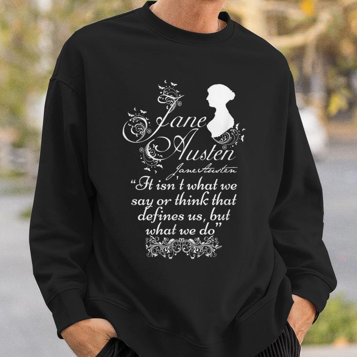 Jane Austen Quotes Book Club Fans Vintage Romantic Literary Sweatshirt Gifts for Him