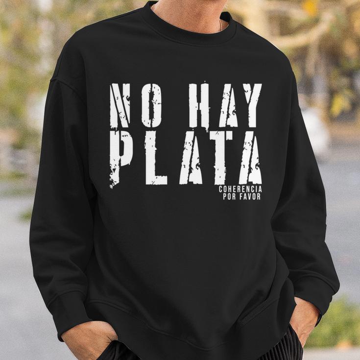 Javier Milei No Hay Plata Sweatshirt Geschenke für Ihn