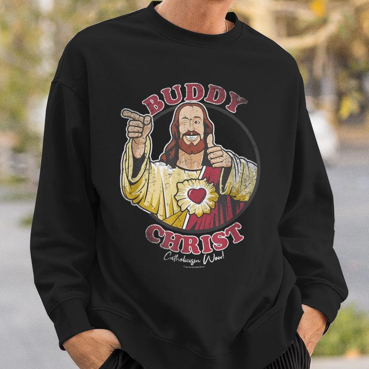 Jay And Silent Bob Buddy Christ Circle Portrait Sweatshirt Gifts for Him