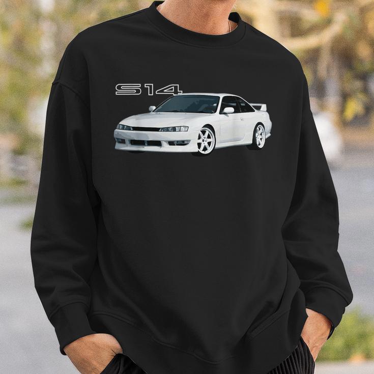 Jdm Car S14 240 Super White Drift Machine Sweatshirt Gifts for Him