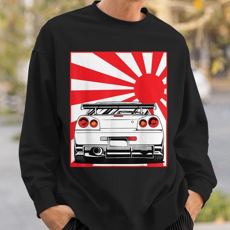 Jdm Drifting Car Race Japanese Sun Street Racing Automotive Sweatshirt Gifts for Him