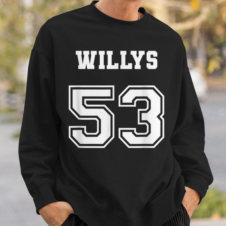 Jersey Style 53 1953 Willys 4X4 Vintage Mb Army Truck Car Sweatshirt Gifts for Him