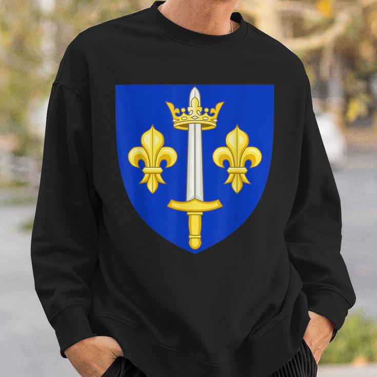 Joan Of Arc Coat Of Arms History Christianity Sweatshirt Gifts for Him