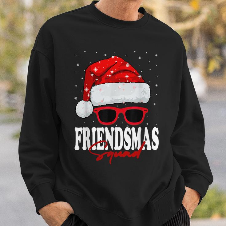 Jolly Friendsmas Squad Christmas Santa Hat Matching Friends Sweatshirt Gifts for Him