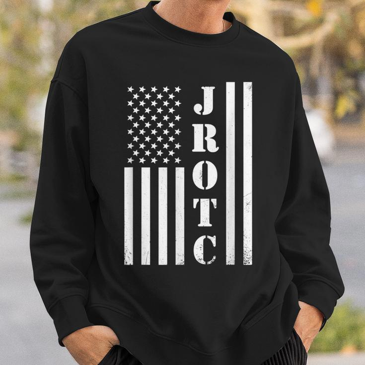 Jrotc American Flag Jrotc Veteran Sweatshirt Gifts for Him