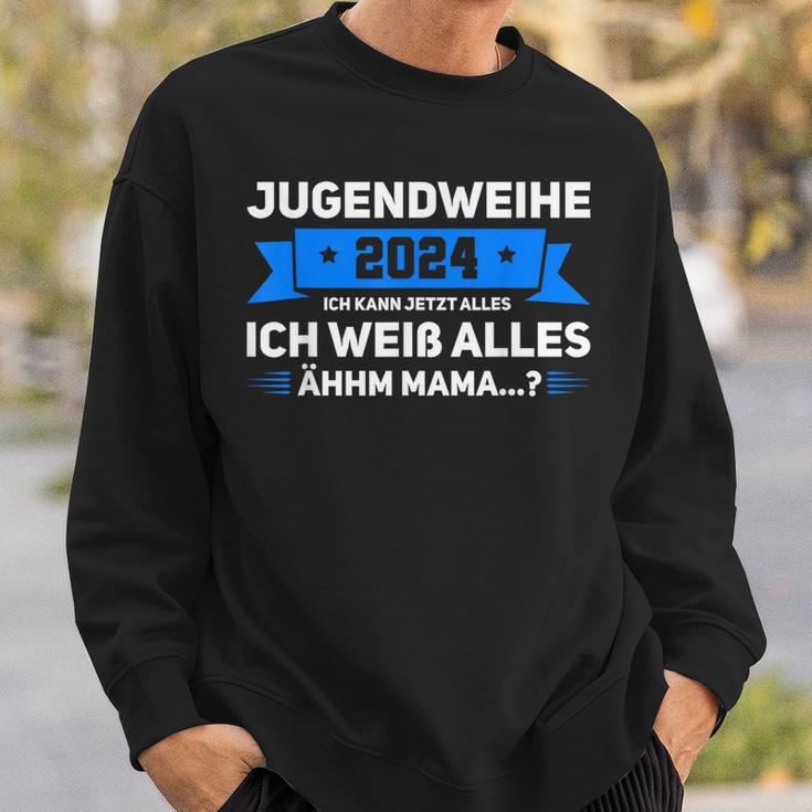 Jugendweihe 2024 Ich Kann Jetzt Alles Jugendweihe 2024 Sweatshirt Geschenke für Ihn