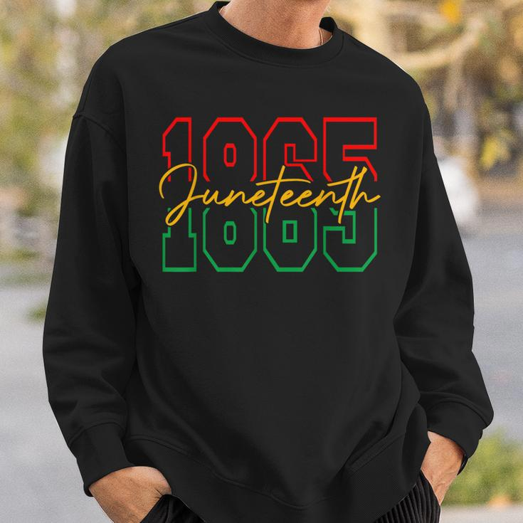 Junenth 2024 Celebrate Black Freedom 1865 History Month Sweatshirt Gifts for Him