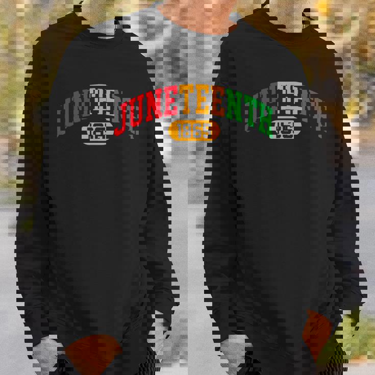 Junenth 2024 Celebrate Black Freedom 1865 History Month Sweatshirt Gifts for Him