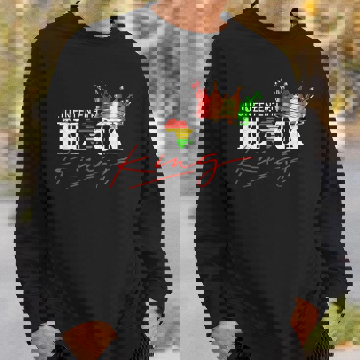 Junenth Black King African American Boys Black Pride Sweatshirt Gifts for Him