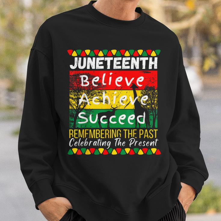 Junenth Is My Independence Day Black Pride Melanin Sweatshirt Gifts for Him