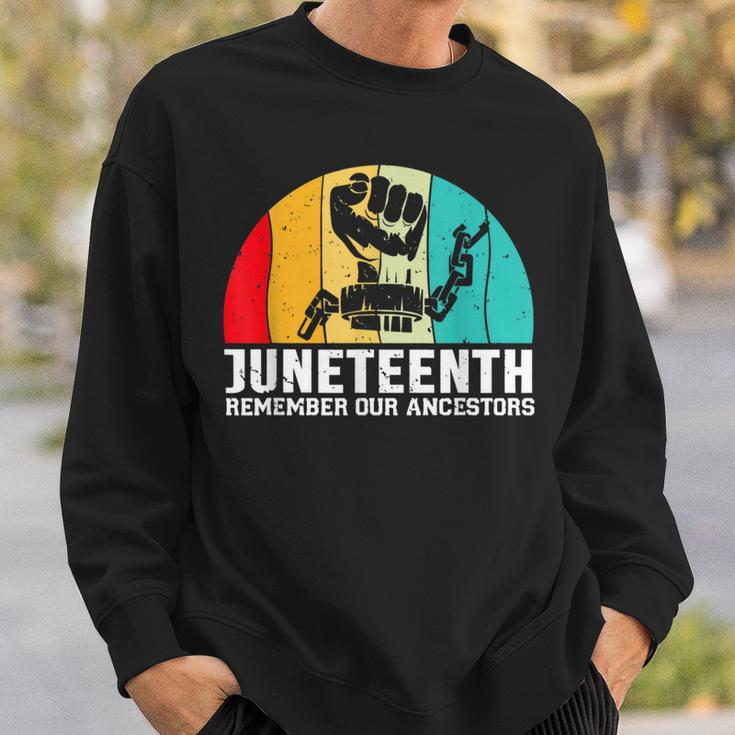 Junenth Remember Our Ancestors Free Black African Sweatshirt Gifts for Him