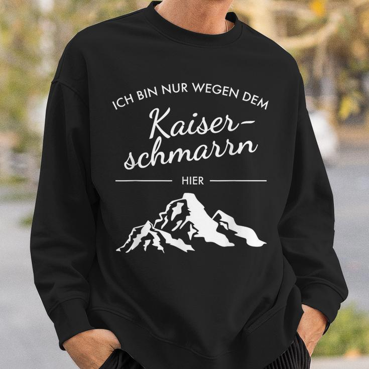 Kaiserschmarrn & Berge Sweatshirt, Blau, Wandern Motiv-Sweatshirt Geschenke für Ihn