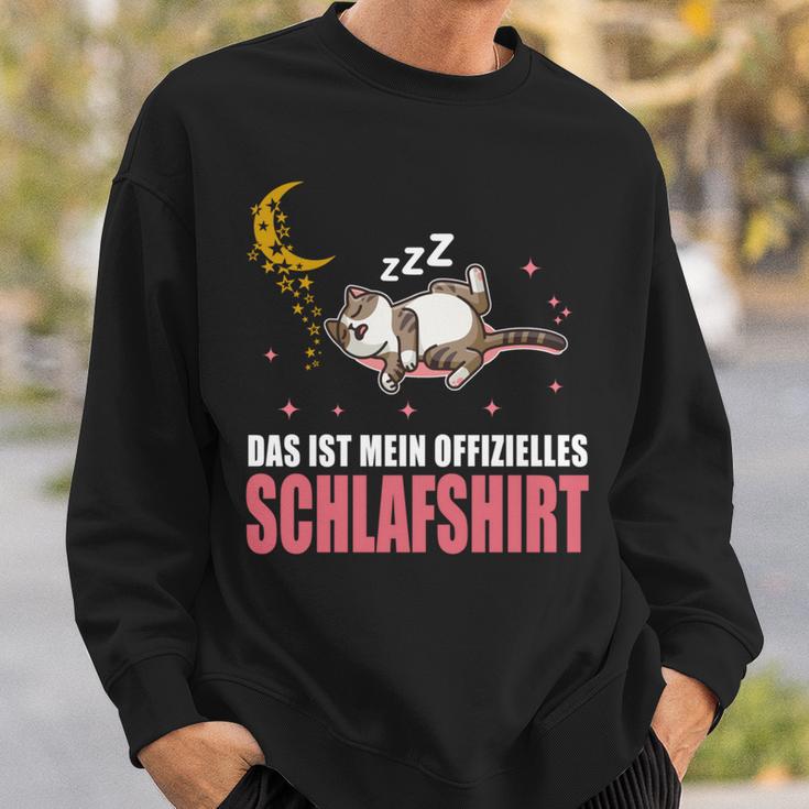 Katze Schlafanzug Das Ist Mein Offizielles Schlaf Sweatshirt Geschenke für Ihn