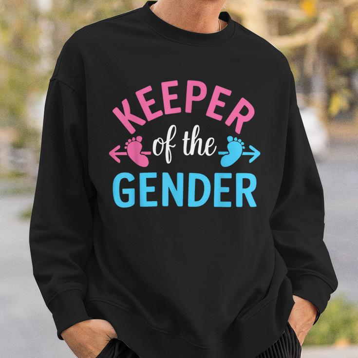 Keeper Of The Gender Cute Reveal Baby Announcement Party Sweatshirt Gifts for Him