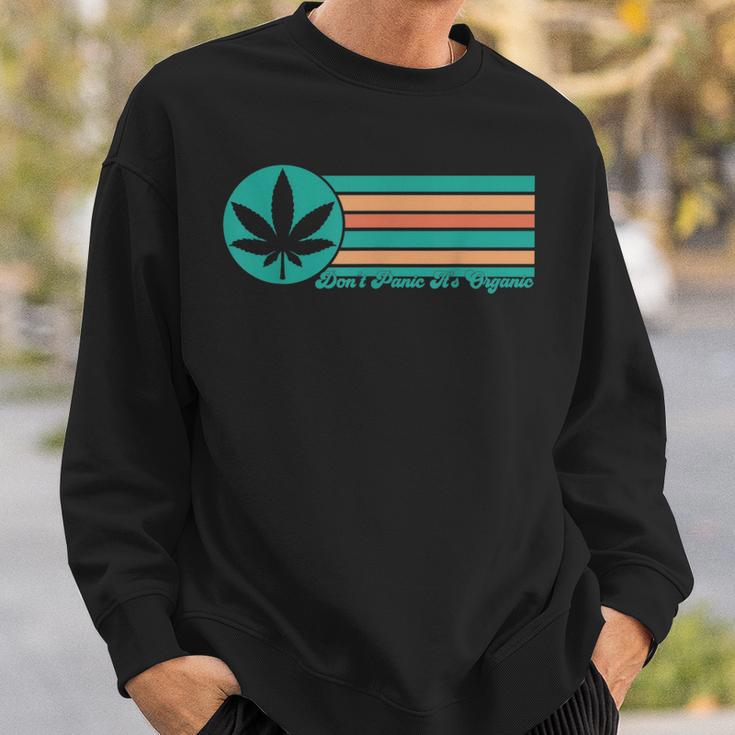 Keine Panik Es Ist Bio Cannabis Marijuana Sweatshirt Geschenke für Ihn