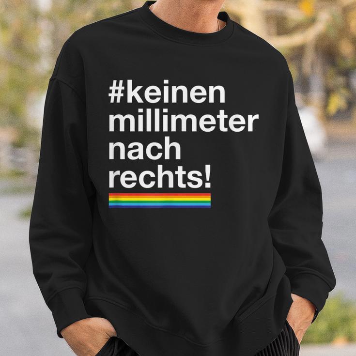 Keinen Millimeter Nach Rechts Lgbt Democratie Love Sweatshirt Geschenke für Ihn