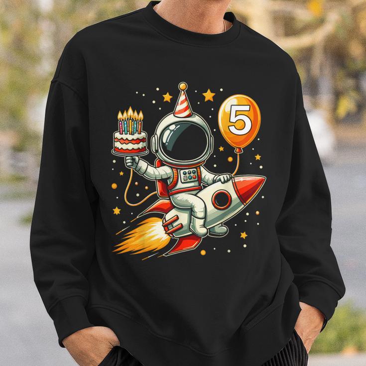 Kinder 5 Jahre Alt Raumschiff Rakete Geburtstag Astronaut Weltraum Sweatshirt Geschenke für Ihn