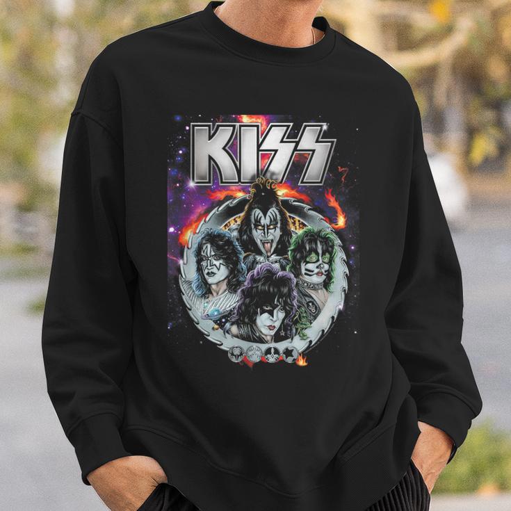 Kiss Galactic Portrait Sweatshirt Geschenke für Ihn