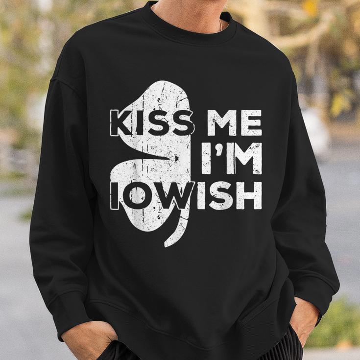 Kiss Me I'm Iowish Saint Patrick Day Sweatshirt - Monsterry