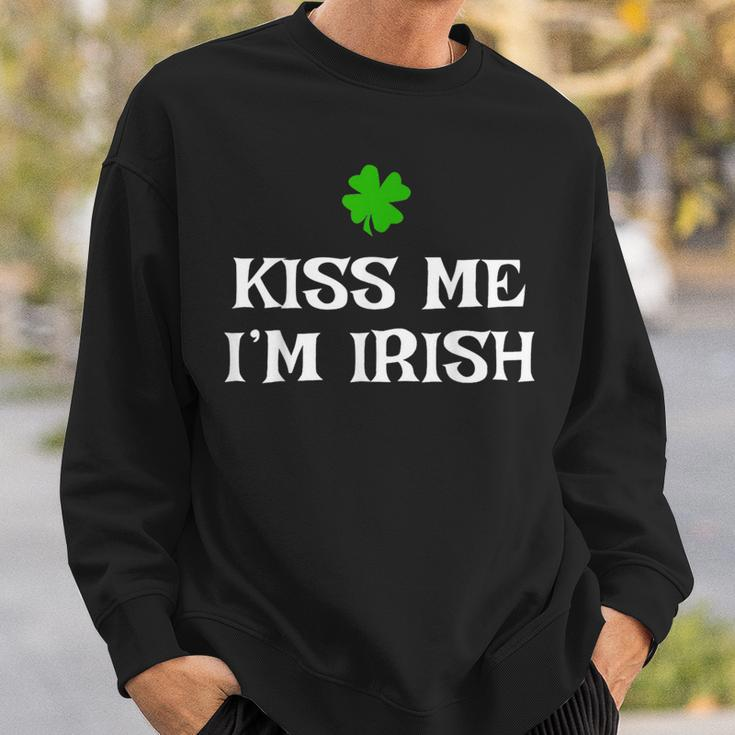 Kiss Me I'm Irish Saint Patrick Day Women Sweatshirt Gifts for Him