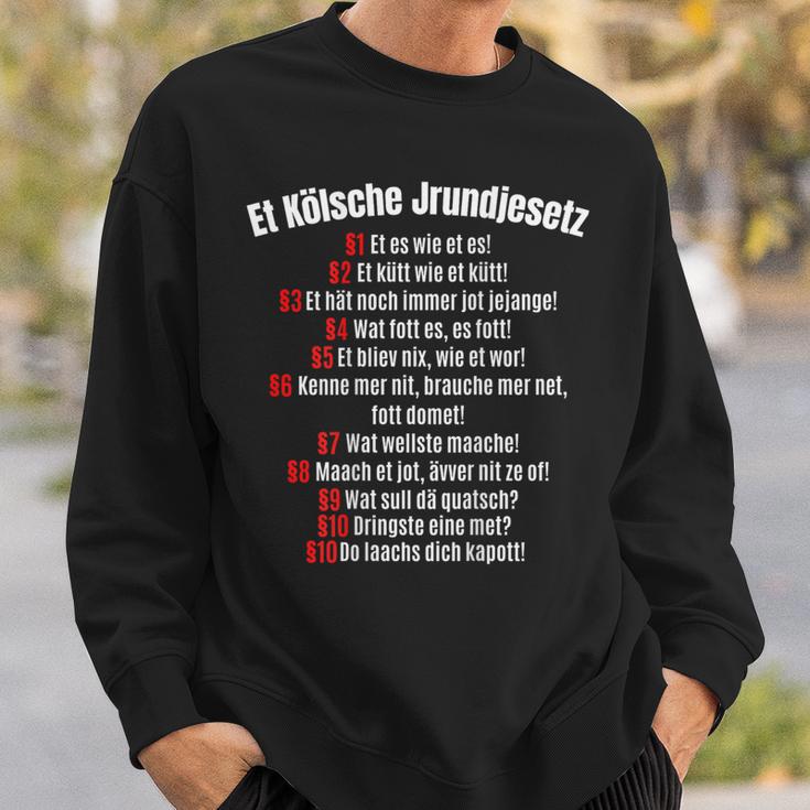 Kölsches Grundgesetz Et Kölsche Jrundjesetz Cologne Sweatshirt Geschenke für Ihn