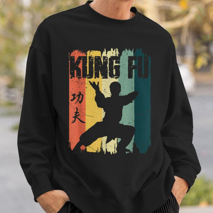 Kung Fu Retro Vintage Sunset Chinese Martial Arts Sweatshirt Geschenke für Ihn