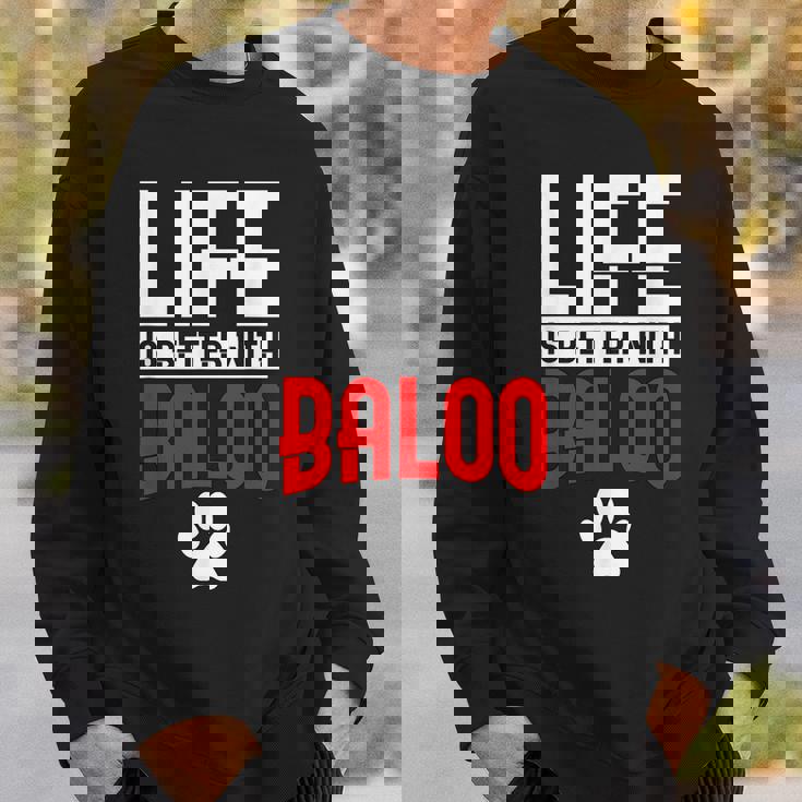 La Vie Est Meilleure Avec Baloo Dog Name Sweater e Cadeaux pour lui